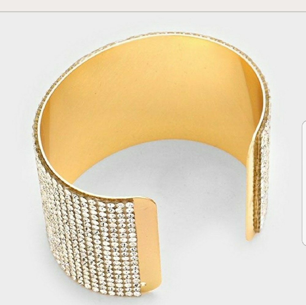 Crystal  Cuff Bracelet! - Picture 2 of 3
